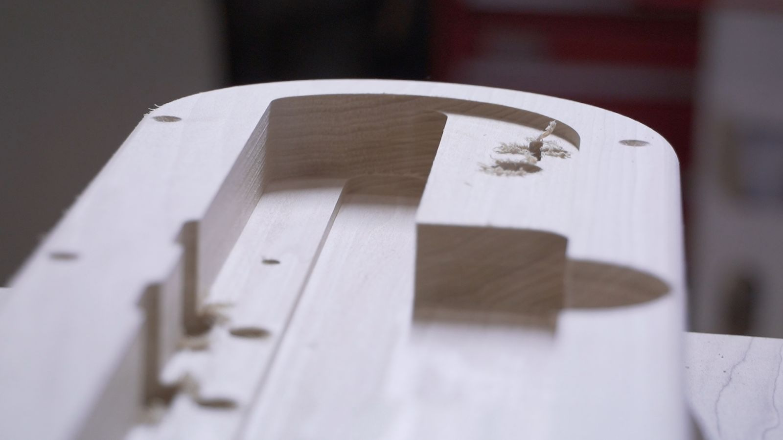 Close-up of Motherboard wood grain