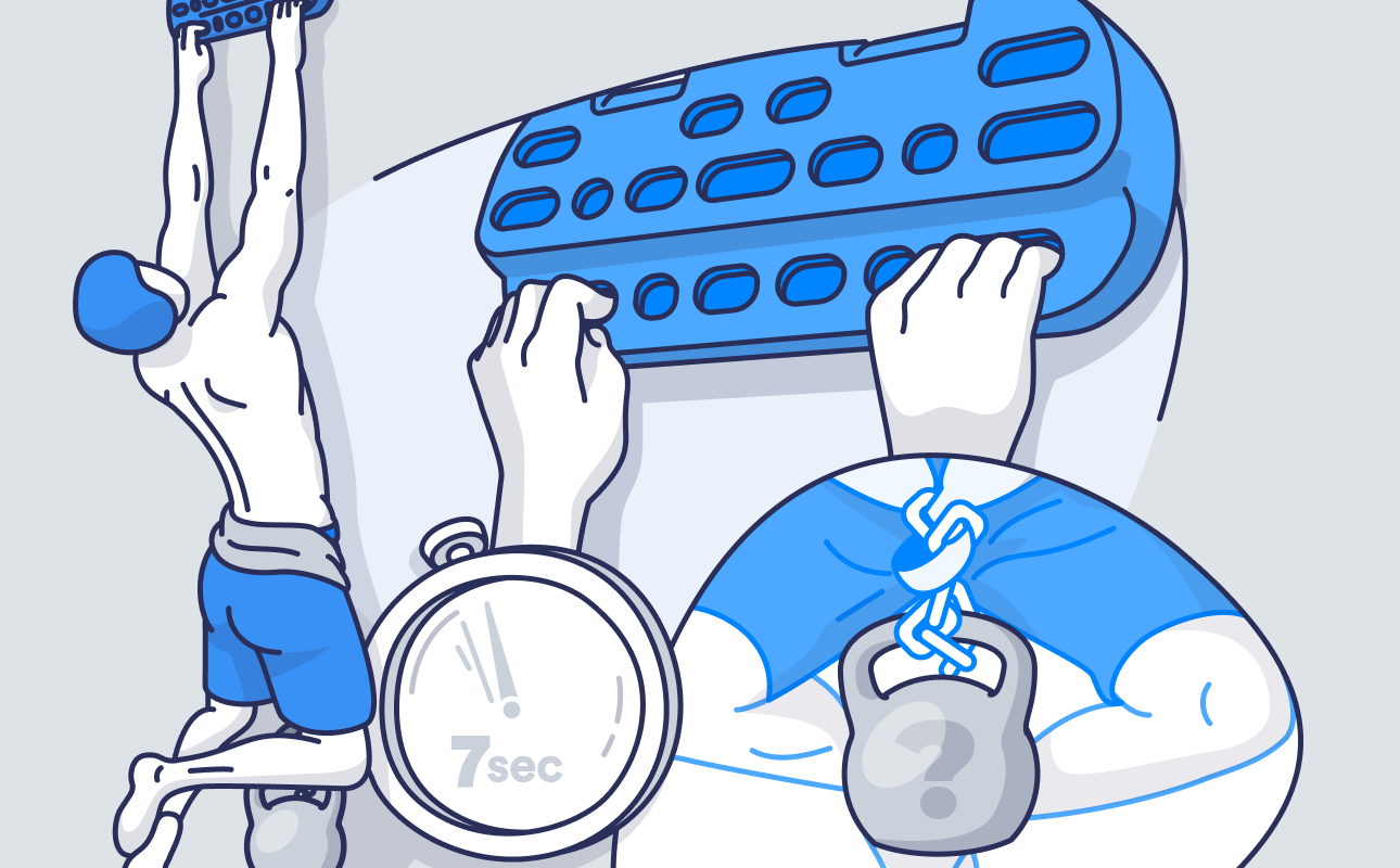 Real-time feedback during hang training